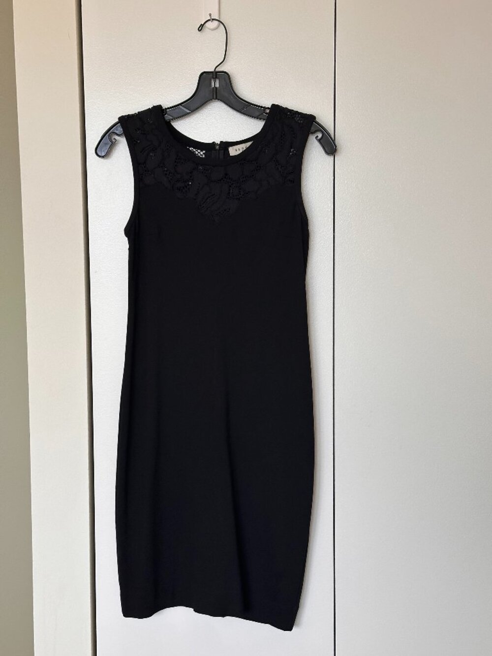Sandro Black Lace Sheath Dress - Size 1 (US 0 to 2)